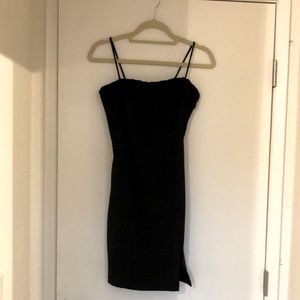 Black mini dress